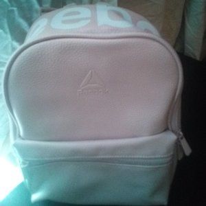 Pink Reebok mini backpack